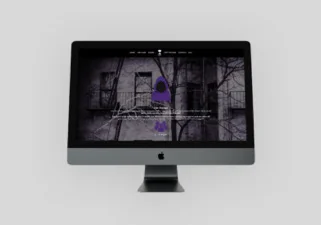 Feature website design on an iMac