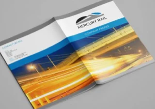 Mercury Rail company profile design